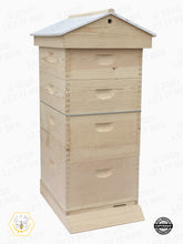 Load image into Gallery viewer, 10 Frame Traditional Growing Apiary Kit w/ Gable Ventilated Telescoping Cover - Wood Frames