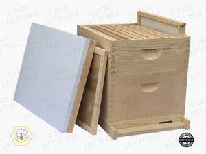 10 Frame Complete Hive Kit Combo - Wood Frames