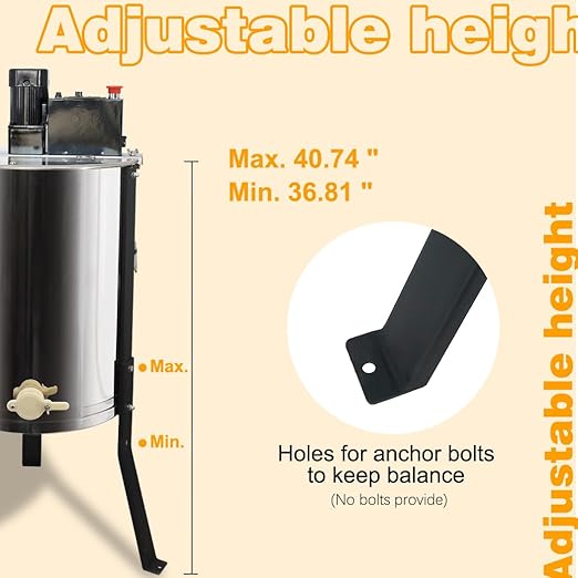 4/12 Frame Stainless Steel Power Extractor – Let It Bee Inc