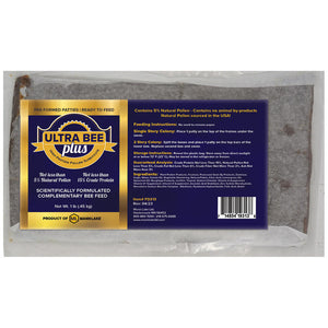 Ultra Bee Plus Patties with Natural Pollen CTN/ 10 Patties
