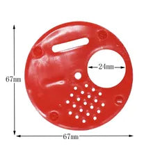 Plastic Round Beehive Door (Red)
