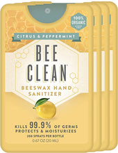 Load image into Gallery viewer, Bee Clean Citrus &amp; Peppermint Hand Sanitzer
