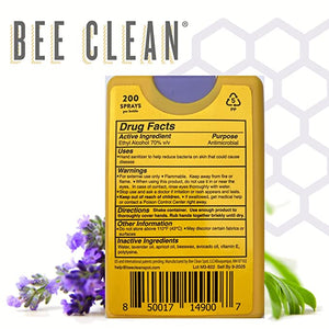 Bee Clean Lavender Oil Hand Sanitizer