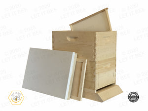 Complete 8 Frame 9 5/8" (24.45 cm) Hive Kit - Wood Frames