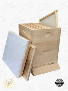 10 Frame Complete Hive Kit 9 5/8" - Wood Frames