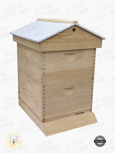 Load image into Gallery viewer, 10 Frame Complete Hive Kit 9 5/8&quot; W/ Ventilated Gable Telescoping Cover  - Wood Frames
