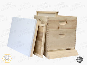10 Frame Complete Hive Kit Combo - Wood Frames