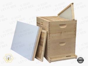 10 Frame Complete Hive Kit 9 5/8" - Wood Frames