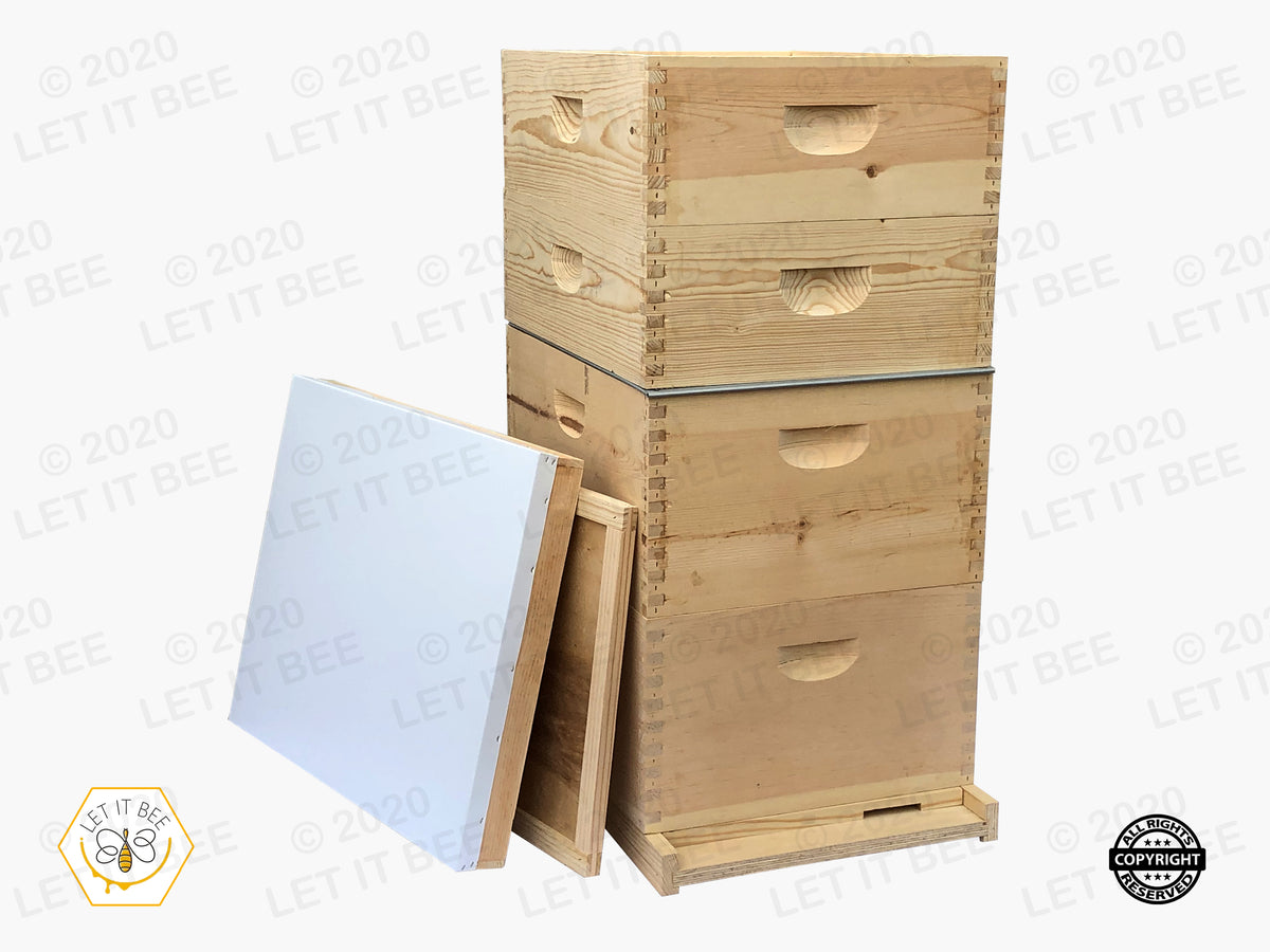 10 Frame Traditional Growing Apiary Kit - Wood Frames – Let It Bee Inc