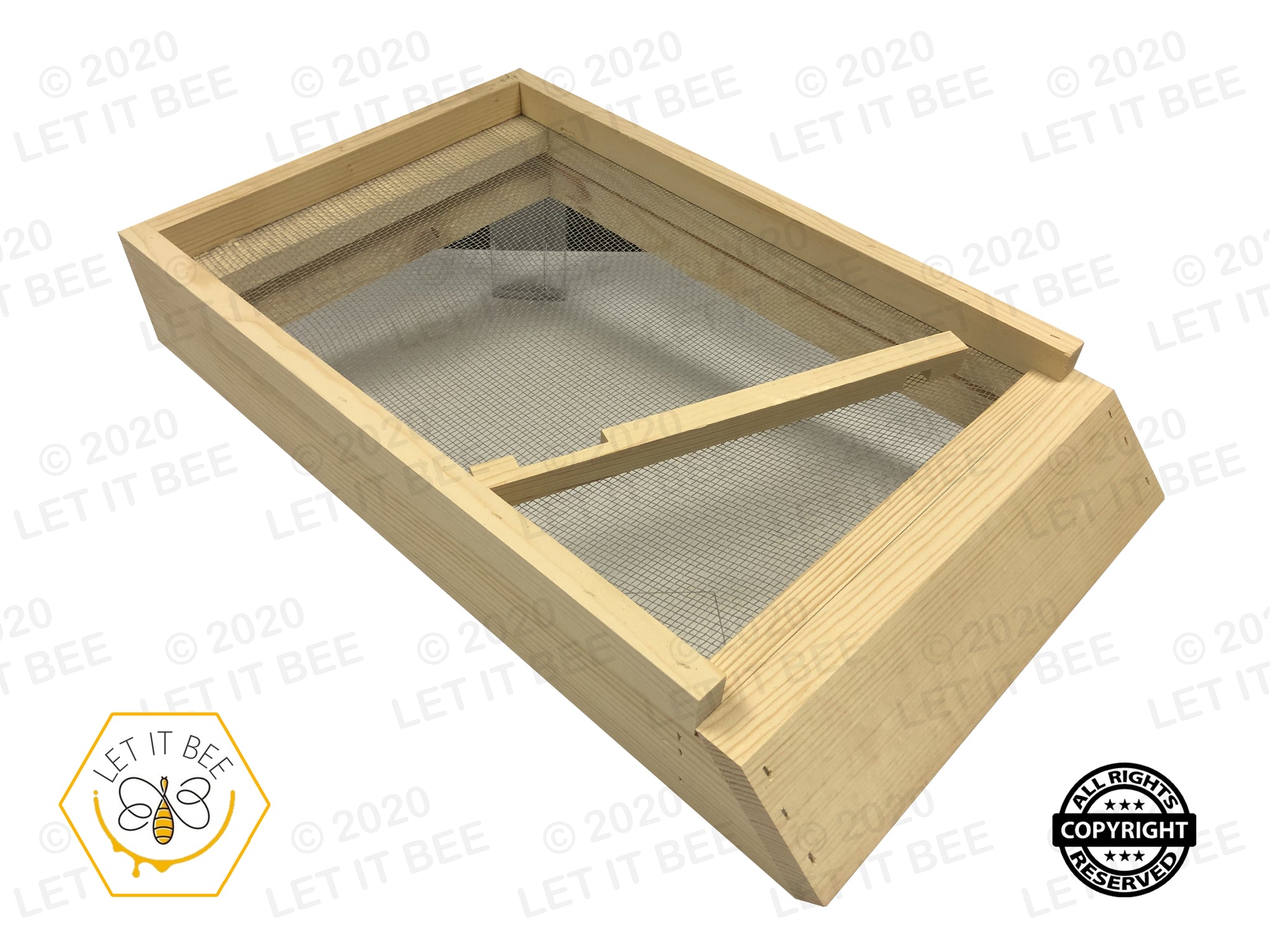 Blythewood Bee Smart Ultimate Bottom Board - Heavy Duty Plastic Beehive Base With Mouse Guard