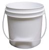 Load image into Gallery viewer, 1 Gallon (3.78 l) White Plastic Pail w/Lid
